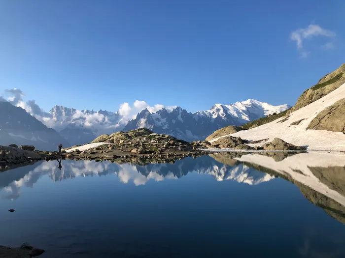 Reflet du Mont Blanc au Lac Blanc