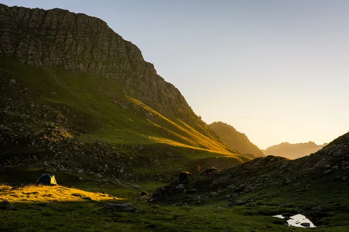 Lever de soleil dans les Pyrénées
